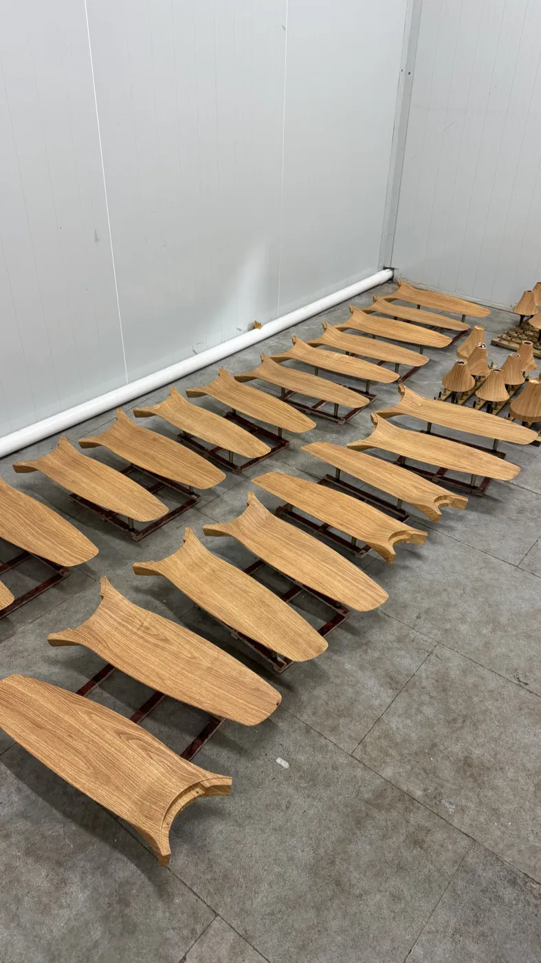 Fan blades in production – hydrographic printing by RR Hydroxx