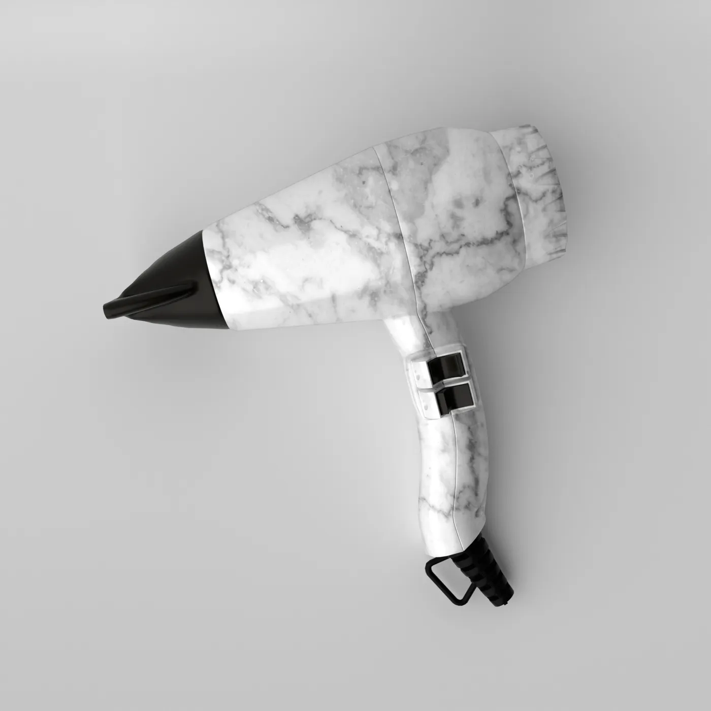Marble finish hair dryer