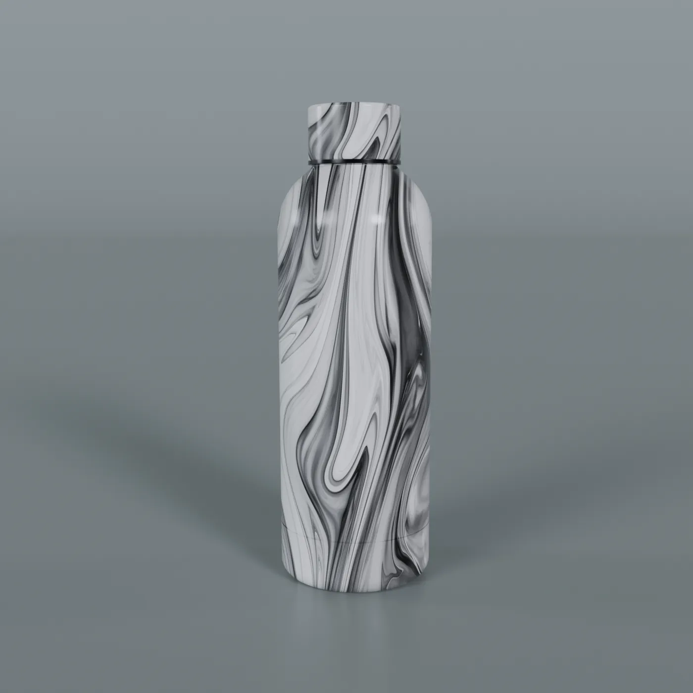 Marble-swirl bottle – hydrographic printing by RR Hydroxx