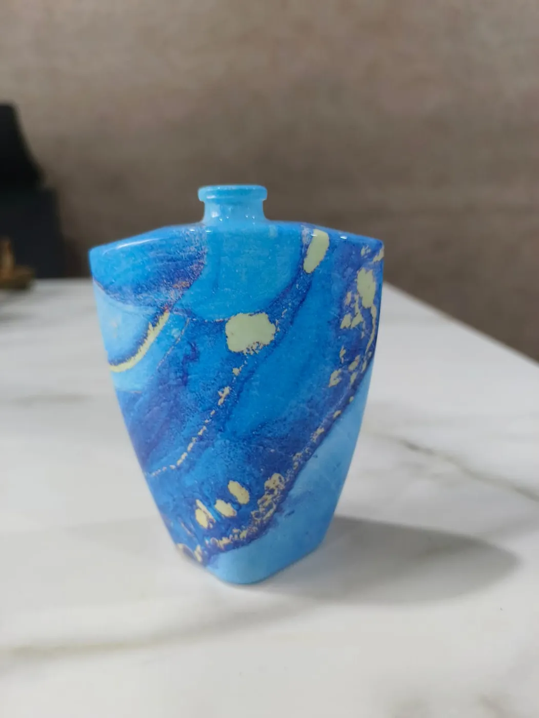 Blue marble bottle – hydrographic printing by RR Hydroxx